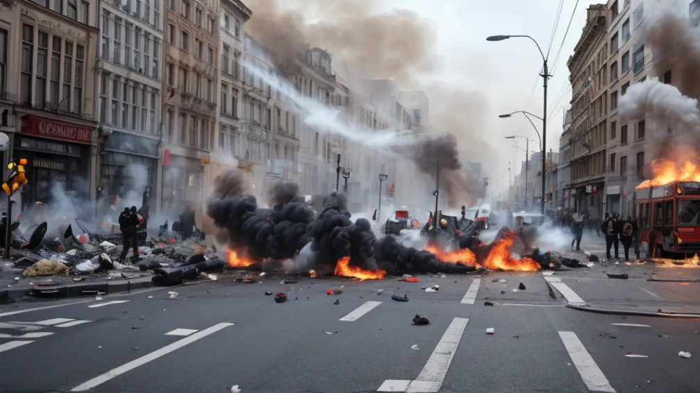 Массовые протесты во Франции: столкновения с полицией, поджоги и почти 200 арестов на фоне недовольства Макроном