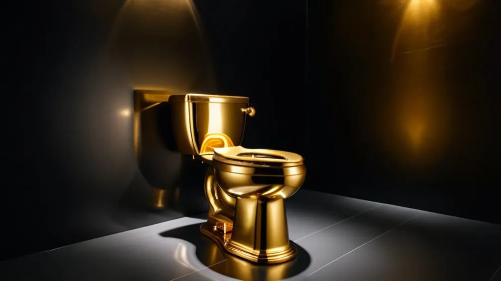 Золотий унітаз «Америка» Мауріціо Каттелана виставлять на аукціон із ціною $10 мільйонів