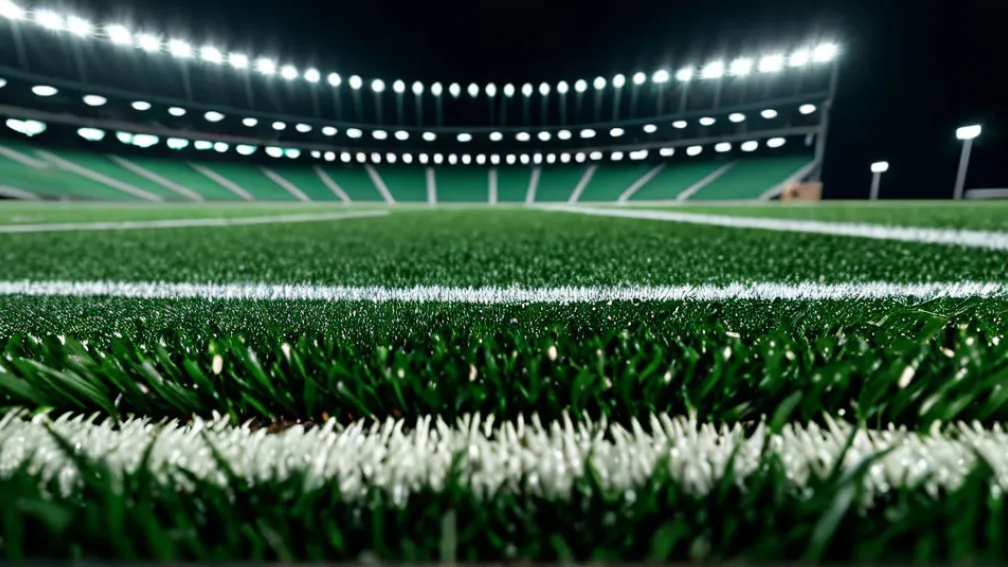 Футбольне поле під світлом стадіону