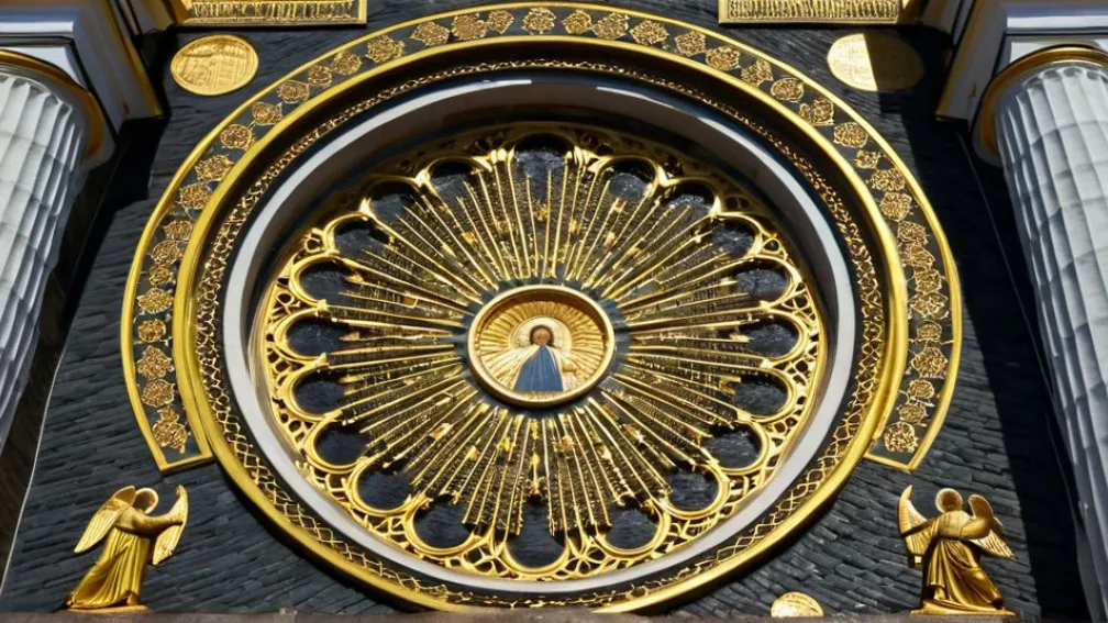 Символи на фасаді Софійського собору в Києві