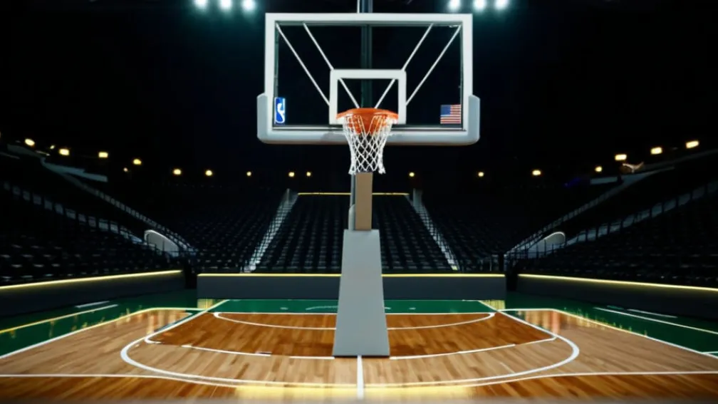 Фотореалістичне зображення баскетбольного майданчика