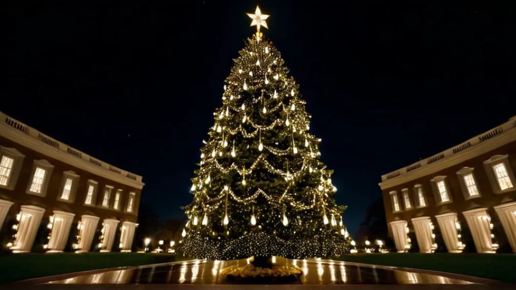 Меланія Трамп запалила Національну різдвяну ялинку: Святкова церемонія у Вашингтоні