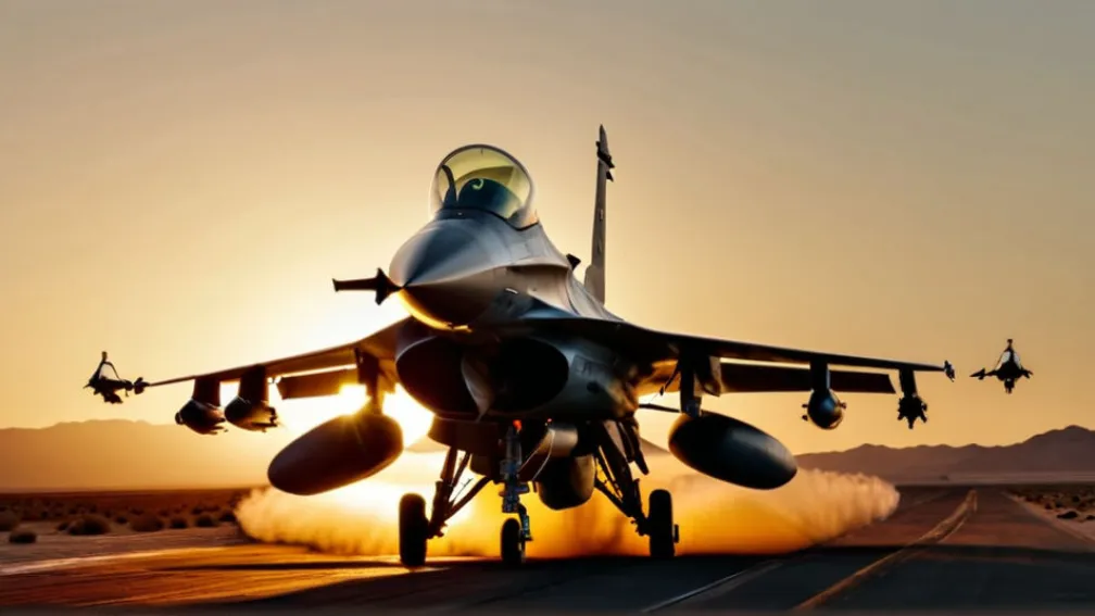 Винищувач F-16 Thunderbirds розбився у Каліфорнії: пілот успішно катапультувався