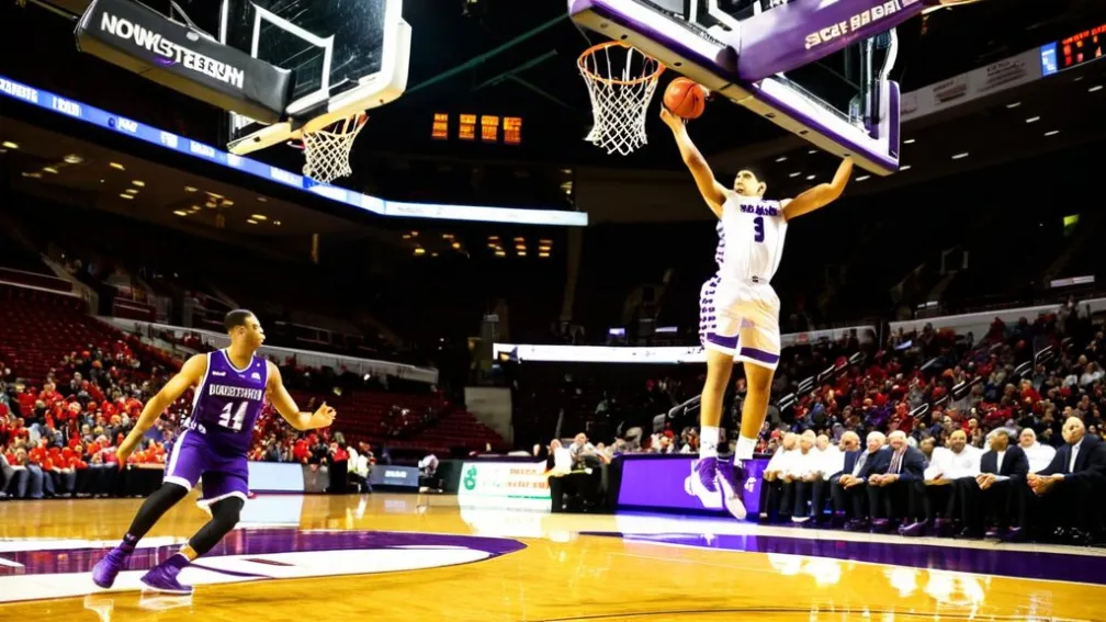 Північно-Західний університет здобув перемогу над Бостонським університетом з рахунком 76-52