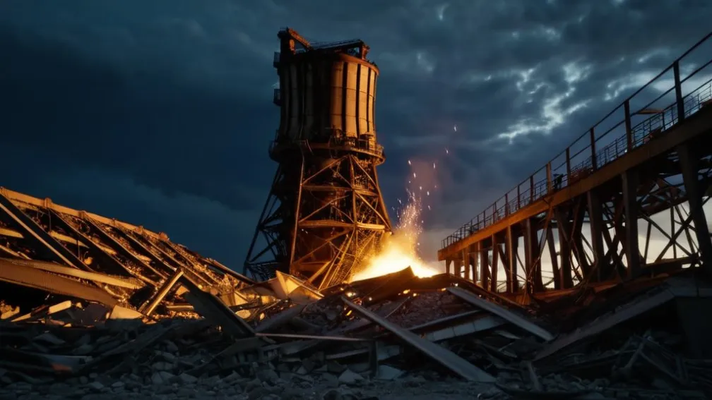 Обвал вежі на південнокорейській електростанції: щонайменше троє загиблих