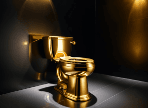 Золотий унітаз «Америка» Мауріціо Каттелана виставлять на аукціон із ціною $10 мільйонів