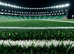 Футбольне поле під світлом стадіону