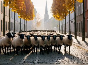 Сотні овець пройшли через Нюрнберг до зимових пасовищ: щорічне видовище та користь для міста