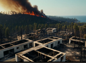 Масштабна пожежа в Японії: зруйновані будинки та евакуація