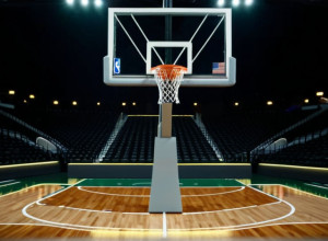 Фотореалістичне зображення баскетбольного майданчика