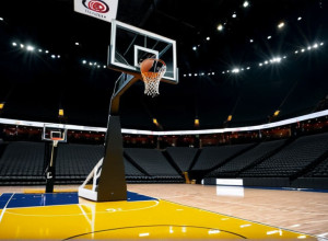 Фотореалістичне зображення баскетбольного майданчика