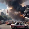 Пожар на воскресном рынке: Хаос и экстренная эвакуация