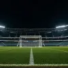 Фотореалістичне зображення футбольного стадіону вночі